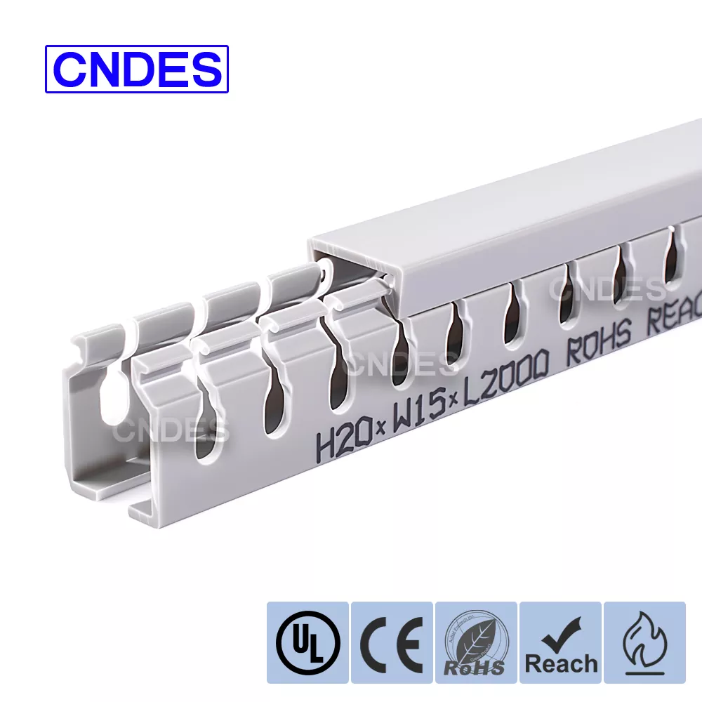 20 mm magasságú hornyolt PVC elektromos vezetékcsatorna